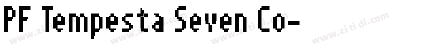 PF Tempesta Seven Co字体转换